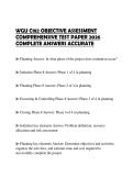 WGU C182 OBJECTIVE ASSESSMENT COMPREHENSIVE TEST PAPER 2026 COMPLETE ANSWERS ACCURATE