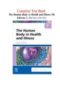 Complete Test Bank &ndash; The Human Body in Health and Illness&comma; 7th Edition by Barbara Herlihy 2026&sol;2027