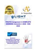 TPS3704 Assignment 2 &lpar;COMPLETE ANSWERS&rpar; Semester 1 2026 - DUE 2026&semi; 100&percnt; trusted&comma; comprehensive and complete reliable solution with clear explanation