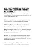 WGU C232 FINAL PREPARATION FINAL STUDY SHEET 2026 SOLVED QUESTIONS FULLY CORRECT