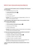 NUR 6121&colon; EXAM 2 ADVANCED NURSING PRACTICE MASTER SET 2026 &vert; Verified Q&A & RATIONALES &vert; A&plus; Graded Complete Update