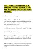 WGU C232 FINAL PREPARATION LATEST EXAM 2025 CERTIFICATION EVALUATION 2026 SOLVED QUESTIONS AND SOLUTIONS GRADED A&plus;
