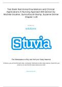 Nutritional Foundations & Clinical Applications 8th Ed Test Bank Chapters 1&ndash;20 Nursing