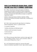 WGU C428 BUNDLED EXAMS FINAL SCRIPT SOLVED 2026 FULLY CORRECT QUESTIONS
