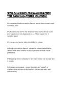 WGU C428 BUNDLED EXAMS PRACTICE TEST BANK 2026 TESTED SOLUTIONS