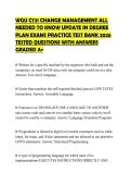 WGU C721 CHANGE MANAGEMENT ALL NEEDED TO KNOW UPDATE IN DEGREE PLAN EXAMS PRACTICE TEST BANK 2026 TESTED QUESTIONS WITH ANSWERS GRADED A&plus;