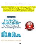 Solution Manual for Financial Management for Public Health&comma; and Not-for-Profit Organizations 7th Edition by Finkler&comma; Calabrese & Smith Verified Chapters 1 - 15&comma; Complete