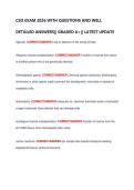CSO EXAM 2026 WITH QUESTIONS AND WELL  DETAILED ANSWERS&vert;&vert; GRADED A&plus;&vert;&vert; LATEST UPDATE 