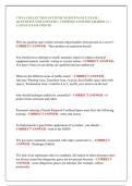 CWEA COLLECTION SYSTEMS MAINTENANCE EXAM &vert;  QUESTIONS AND ANSWERS &vert; VERIFIED ANSWERS GRADED A&plus; &vert;  LATEST EXAM UPDATE 