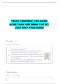 SLP PRAXIS GENETIC SYNDROMES QUESTIONS WITH CORRECT ANSWERS