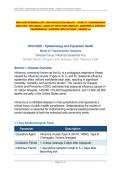 WGU D028 EPIDEMIOLOGY AND POPULATION HEALTH &ndash; MODE OF TRANSMISSION ANALYSIS &vert; INFLUENZA &vert; CHAIN OF INFECTION&comma; DROPLET&comma; AIRBORNE & CONTACT TRANSMISSION &vert; NURSING IMPLICATIONS &vert; GRADED A&plus; 
