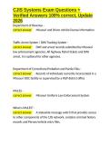 CJIS Systems Exam Questions &plus; Verified Answers 100- correct&comma; Update 2026&period;docx