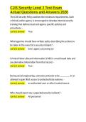 CJIS Security Level 2 Test Exam Actual Questions and Answers 2026&period;docx