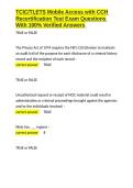 TCIC TLETS Mobile Access with CCH Recertification Test Exam Questions With 100- Verified Answers&period;docx