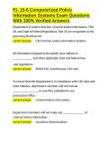 P&period;I&period; 15-6 Computerized Police Information Systems Exam Questions With 100- Verified Answers&period;docx