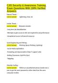 CJIS Security & Awareness Training Exam Questions With 100- Verified Answers&period;docx