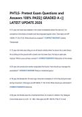 PHTLS- Pretest Exam Questions and  Answers 100&percnt; PASS&vert;&vert; GRADED A&plus;&vert;&vert;  LATEST UPDATE 2026 