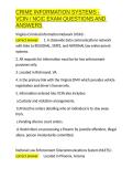 CRIME INFORMATION SYSTEMS - VCIN NCIC EXAM QUESTIONS AND ANSWERS&period;docx