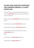 PN 2005 FINAL EXAM WITH QUESTIONS  AND ANSWERS&vert;&vert; GRADED A&plus;&vert;&vert; LATEST  UPDATE 2026