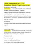 Stage Management AEA Exam Questions With 100- Verified Answers&period;docx