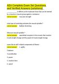 AEA Complete Exam Set Questions and Verified Answers &lpar;solutions&rpar;&period;docx