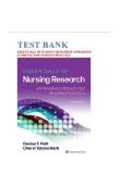 Test Bank for Essentials of Nursing Research&colon; Appraising Evidence for Nursing Practice&vert; 9781975141851&vert; All Chapters 1-18&vert; LATEST