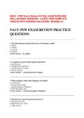 NACC PSW FINAL EXAM REVIEW 2025&sol;2026 &vert; 300&plus; Actual Questions & Detailed Answers &vert; National Association of Career Colleges &vert; Graded A&plus; Verified