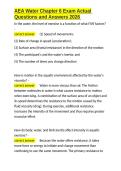 AEA Water Chapter 6 Exam Actual Questions and Answers 2026&period;docx