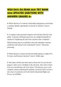 WGU D075 OA EXAM 2025 TEST BANK 2026 UPDATED QUESTIONS WITH ANSWERS GRADED A&plus;