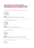 AMERICAN RED CROSS ACLS FINAL EXAM 2026 &vert; 150&plus; Actual Questions & Verified Answers &vert; Latest Full Update &vert; Graded A&plus; Solutions BUNDLE
