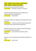 CDC 4Y051 Set O Exam Questions With 100- Verified Answers&period;docx