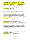 4Y051P CDCs Volume 1 Unit 3 Exam Questions With 100- Verified Answers&period;docx