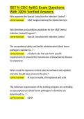 SET N CDC 4y051 Exam Questions With 100- Verified Answers&period;docx