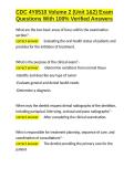 CDC 4Y0510 Volume 2 &lpar;Unit 1&2&rpar; Exam Questions With 100- Verified Answers&period;docx