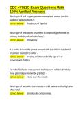 CDC 4Y051O Exam Questions With 100- Verified Answers&period;docx
