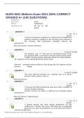 NURS 6521 Midterm Exam 2024 100 CORRECT GRADED A &lpar;100 QUESTIONS&rpar;