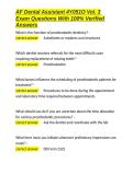 AF Dental Assistant 4Y051O Vol&period; 3 Exam Questions With 100- Verified Answers&period;docx