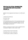 WGU D118 OA ACTUAL EXAMINATION 2026 QUESTIONS WITH SOLUTIONS GRADED A&plus;