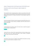 State of Nevada Work Card Study Guide 2025&sol;2026 Exam Questions with correct Answers Latest Update A&plus; GRADED&period; 