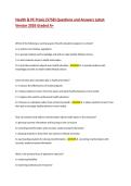 Health & PE Praxis &lpar;5758&rpar; Questions and Answers Latest  Version 2026 Graded A&plus;