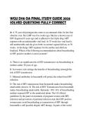 WGU D118 OA FINAL STUDY GUIDE 2026 SOLVED QUESTIONS FULLY CORRECT
