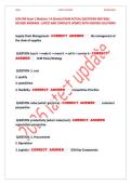 SCM 300 EXAM 1 ASU &vert; EDDIE DAVILA 2026 &vert; MODULES 1-4 &vert; ACTUAL EXAM QUESTIONS & LOGIC-BASED ANSWERS &vert; GRADED A&plus; VERIFIED