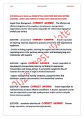 SCM 300 EXAM 1 ASU &vert; EDDIE DAVILA 2026 &vert; MODULES 1-4 &vert; ACTUAL EXAM QUESTIONS & LOGIC-BASED ANSWERS &vert; GRADED A&plus; VERIFIED