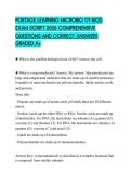 PORTAGE LEARNING MICROBIO 171 BIOD EXAM SCRIPT 2026 COMPREHENSIVE QUESTIONS AND CORRECT ANSWERS GRADED A&plus;