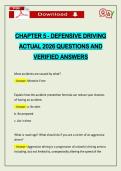 BUNDLED EXAMS&colon;&colon;&colon; DEFENSIVE DRIVING COURSE ACTUAL 2026 Q&A 100&percnt; PASS