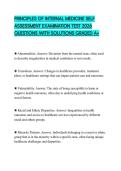 PRINCIPLES OF INTERNAL MEDICINE SELF ASSESSMENT EXAMINATION TEST 2026 QUESTIONS WITH SOLUTIONS GRADED A&plus;