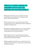 PRINCIPLES OF INTERNAL MEDICINE SELF ASSESSMENT PRACTICE EXAM 2026 QUESTIONS WITH SOLUTIONS GRADED A&plus;