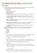ATI MEDSURG RETAKE EXAM GUIDE LATEST