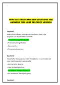 NURS 6551 MIDTERM EXAM QUESTIONS AND ANSWERS 2026 JUST RELEASED VERSION