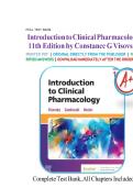 TEST BANK FOR Introduction to Clinical Pharmacology&comma; 11th Edition by Constance G&period; Visovsky&comma; Cheryl H&period; Zambroski&comma; and Shirley M&period; Hosler ISBN&colon; 9780443113369 ALL CHAPTERS COVERED 100&percnt; WITH RATIONALS VERIFIED A&plus; GRADE ASSURED&excl;&excl;&excl;&excl;&excl;NEW LATEST UPDATE&excl;&excl;&excl;&excl;&excl;